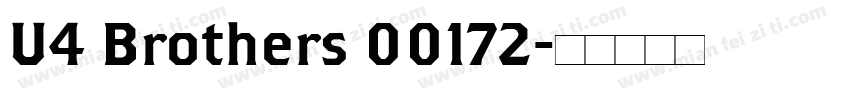 U4 Brothers 00172字体转换